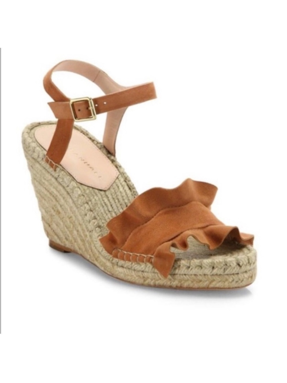 Loeffler Randall Gabby Suede Wedge Espadrilles Size 6 1/2